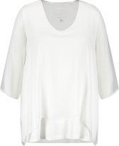 SAMOON Dames Blouseachtig shirt in laagjeslook Offwhite-54