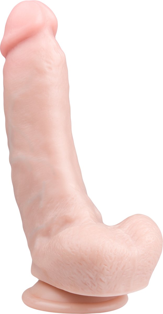 Goedkoopste EasyToys - Realistische Dildo met Balzak - Dildo met Zuignap - 20 cm - Dildo's - Sex Toys voor Vrouwen en Mannen - Dildo Mannen Anaal - Beige
