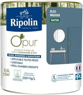 Natuurlijke biobased binnenmuurverf madura blauw satijn 0,5L Ripolin