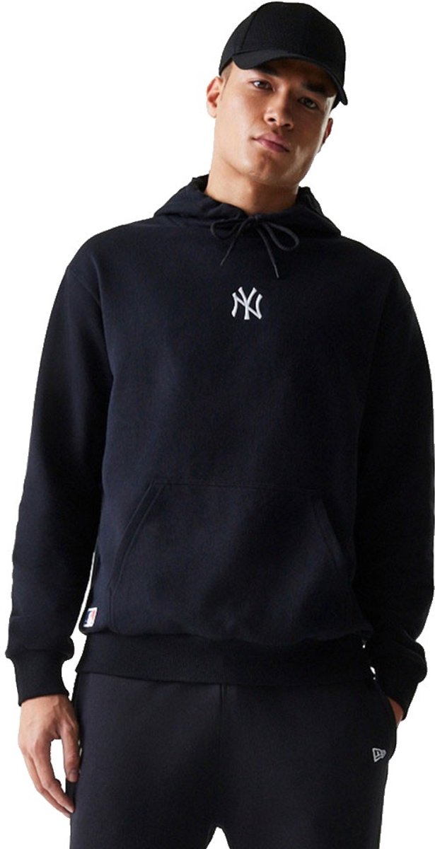 New Era Mlb Le Midi Oversize Bb New York Yankees Hoodie L Man Vrouw Zwart