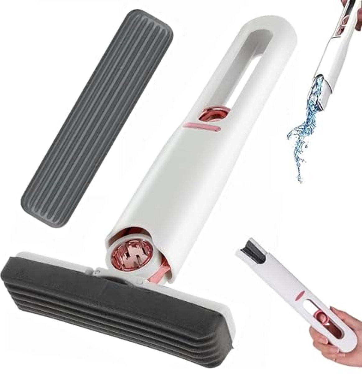 Mini Mop voor Effectieve Desktopreiniging met Vervangbare Dweilkoppen