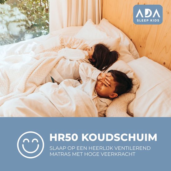 Ada Sleep Kids Peuter matras 70 x 140 cm - Koudschuim - Organic cotton ...