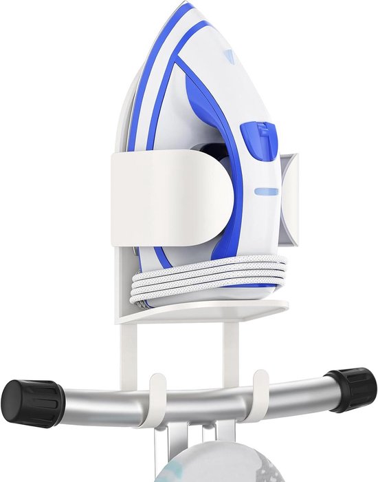 LaundrySpecialist Strijksethouder - Ophangsysteem Voor Jouw Strijkplank En Strijkijzer Makkelijk Aan De Deur Te Bevestigen LaundrySpecialist Strijksethouder - Ophangsysteem Voor Jouw Strijkplank En Strijkijzer Makkelijk Aan De Deur Te Bevestigen