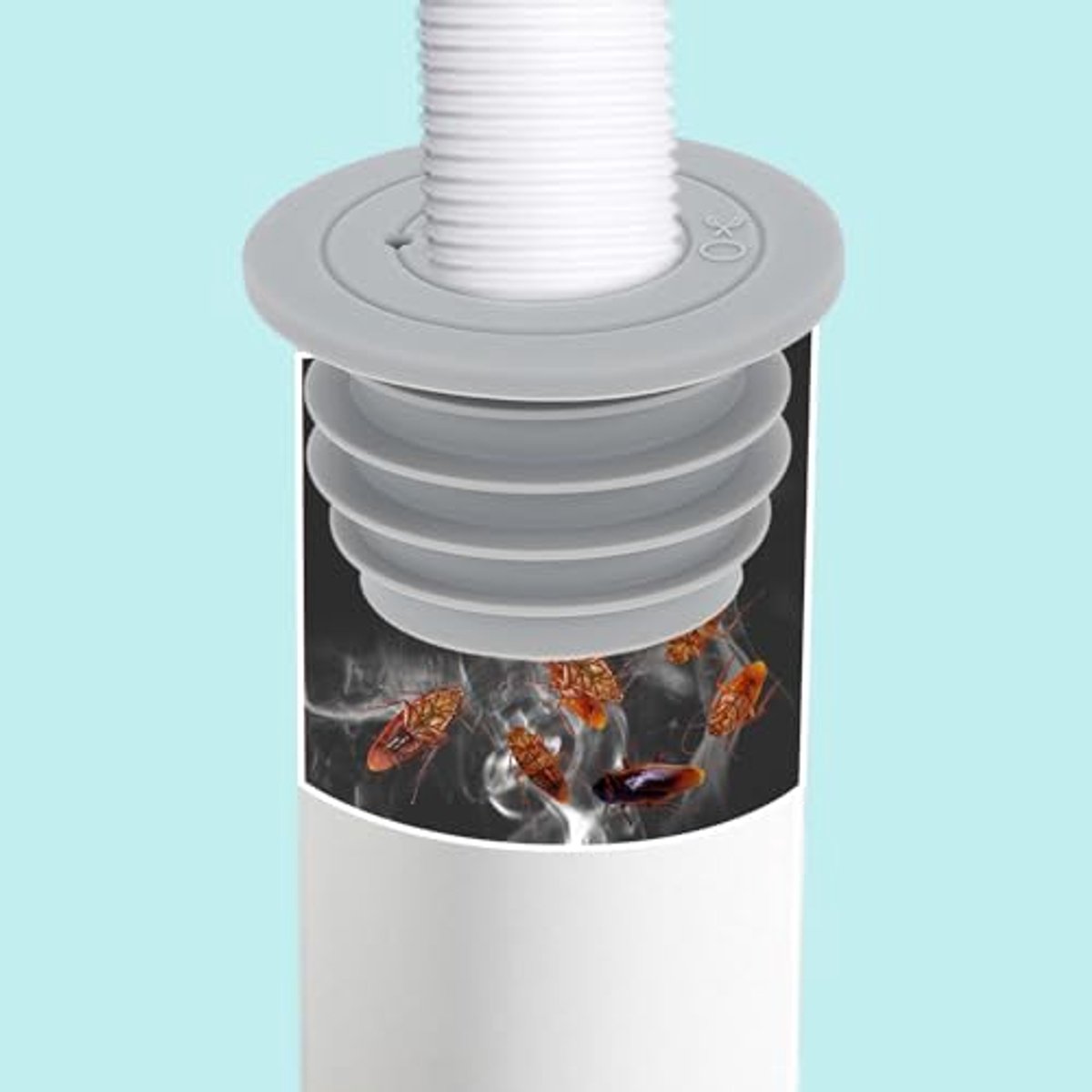 2 stuks afdichtstoppen voor afvoerbuis, siliconen afvoerpijp, wasmachines, buisafdichting, anti-geur, spoelbakafsluitstop voor wasmachineslang, keukenspoelbak, badkamer, afvoerkanaal