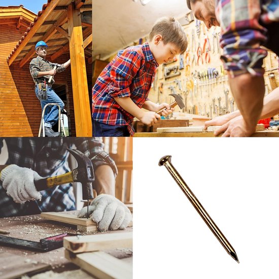 Allecto plus - Clous en Messing à tête ronde (25 mm), 300 pièces ...