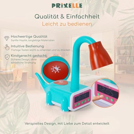 Kronosaur Kinderwekker met Licht en Dinosaurusdesign - Educatieve Wekker voor Kinderen — afbeelding 4