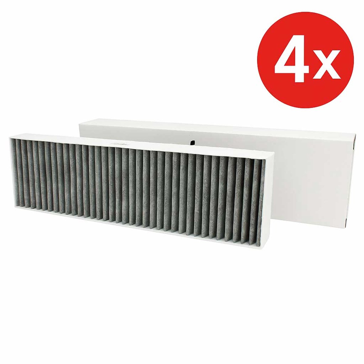 4 x Bora PUAKF Actief Koolstof Filter en 6 delige spatelset - Delucio