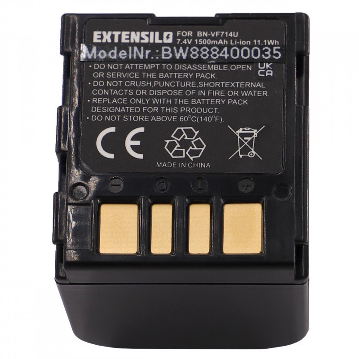 Camera accu compatibel met JVC BN-VF714U / 1500 mAh