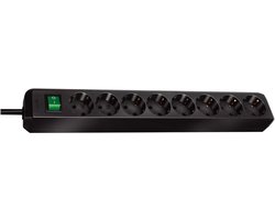 Eco-Line 8-voudig Stekkerdoos (verdeeldoos met schakelaar en 3m kabel)