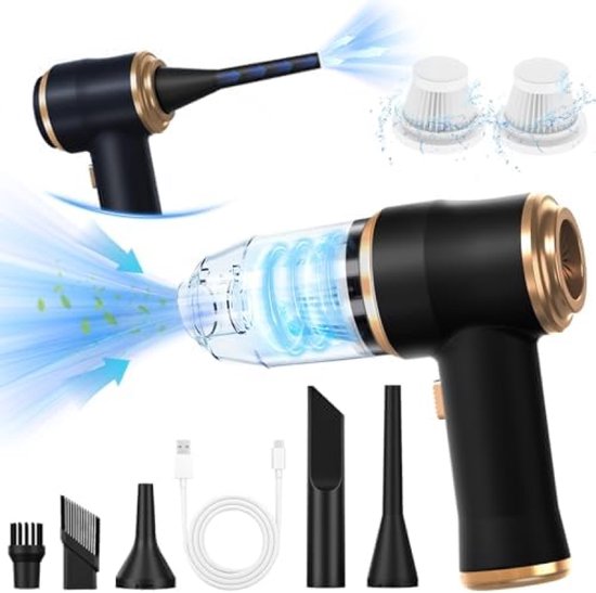 Draadloze Handstofzuiger met Krachtige Zuigfunctie en - Draadloze - €59,95