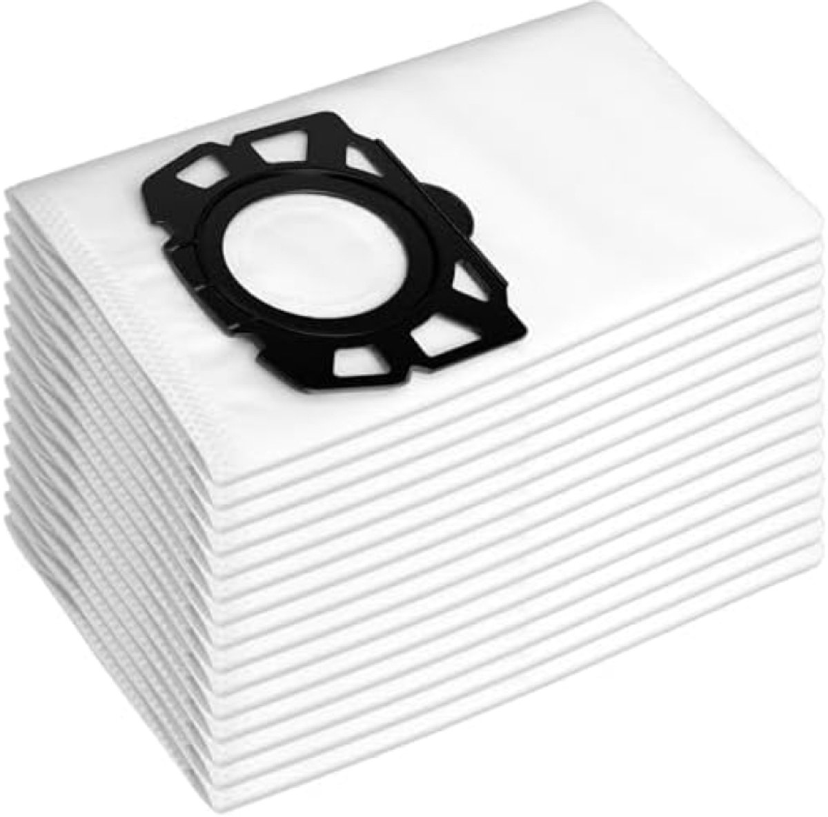 PromoHome 15 stuks vliesfilterzak vervanging geschikt voor Karcher WD4, WD5, WD5 P, stoffilterzak voor de Kärcher stofzuiger MV4,MK5,MV6 voor de stofzuiger en de nat-droogzuiger, vervanging 2.863-006.0