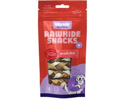 4x Braaaf Hondensnack Twister Vlecht Mini 6 cm 60 gr