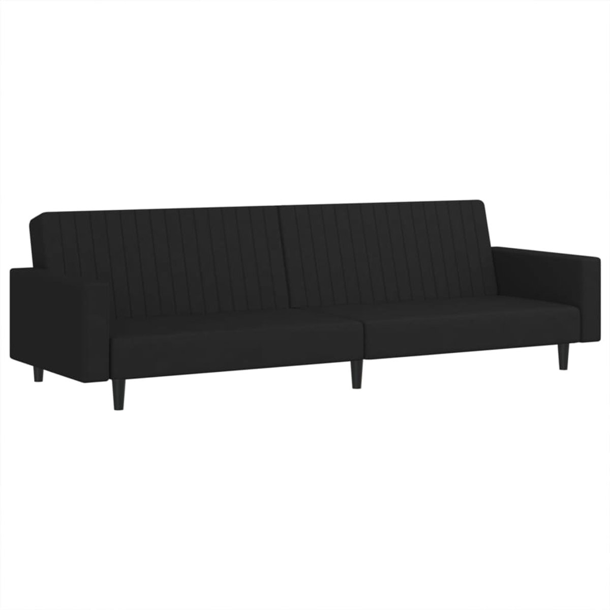 Slaapbank - Uitklapbaar - Slaapstoel - Logeerbed - Zetelbed - Slaapfauteuil - Vouwbed - 2 persoons - Zeer comfortabel - Zwart