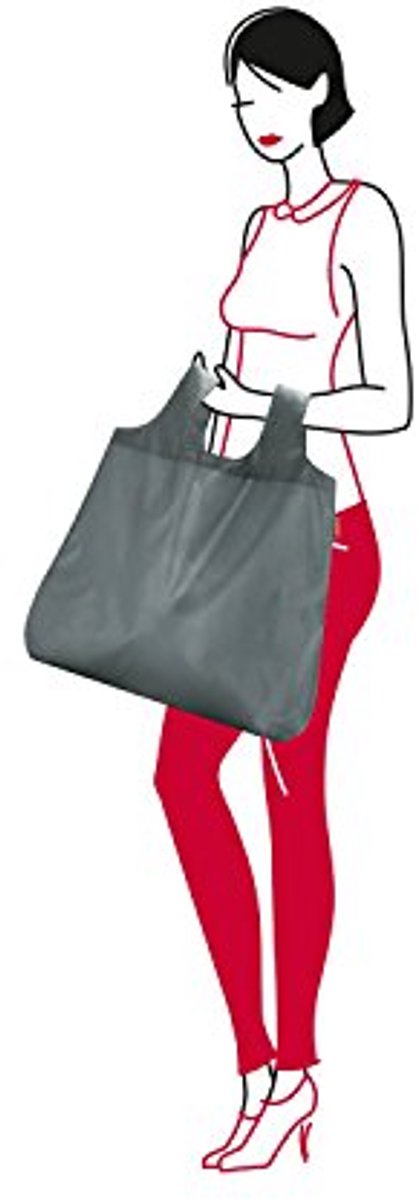 Mini maxi shopper pocket basalt – 45 x 53,5 x 7 cm, 15L, wasbaar op 30 °C