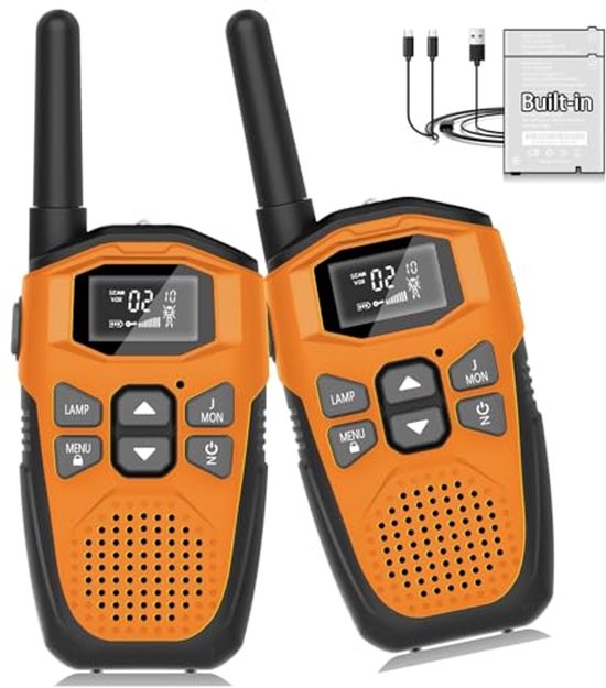 FOREDOM Oplaadbare Walkie Talkies voor Kinderen met Groot Bereik voor