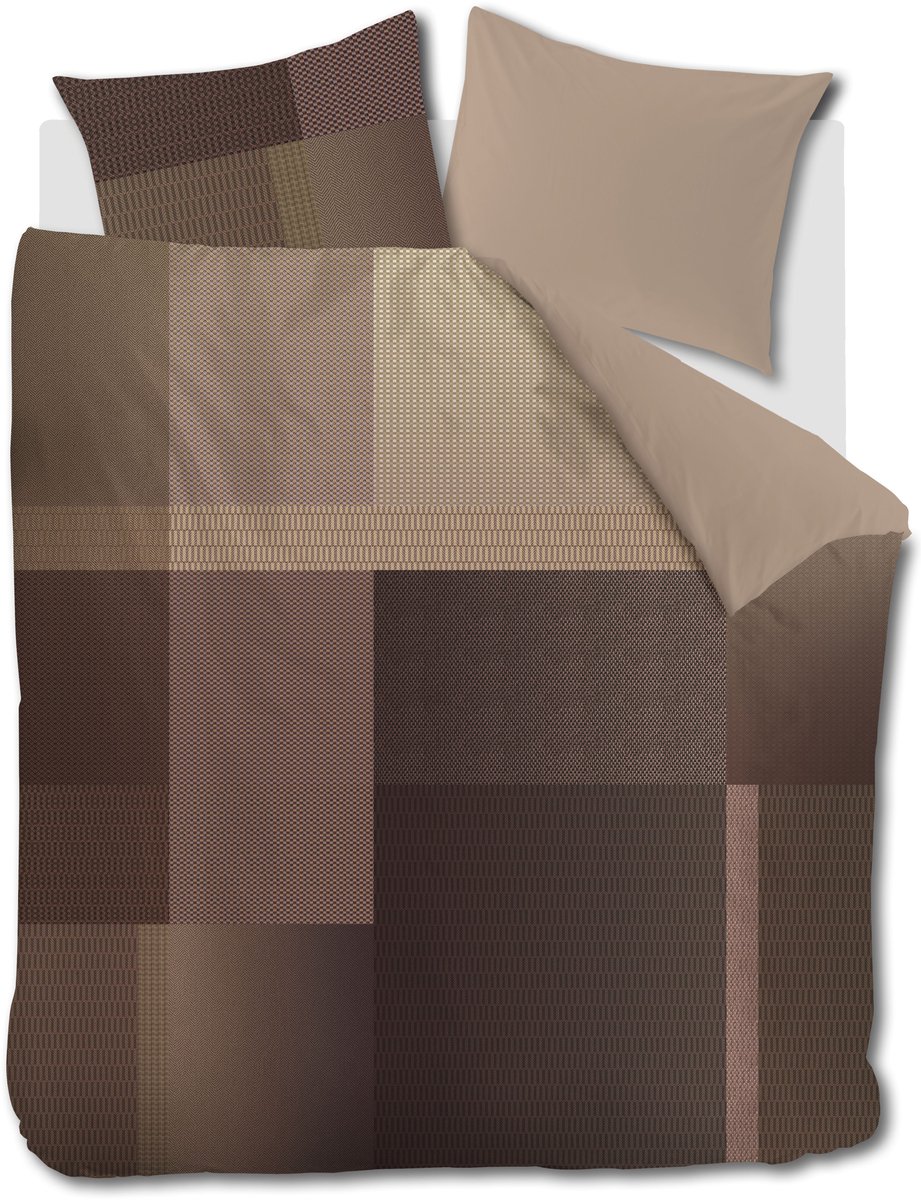 Beddinghouse Lovis dekbedovertrek - Lits-Jumeaux - 240 x 200/220 cm - Terra