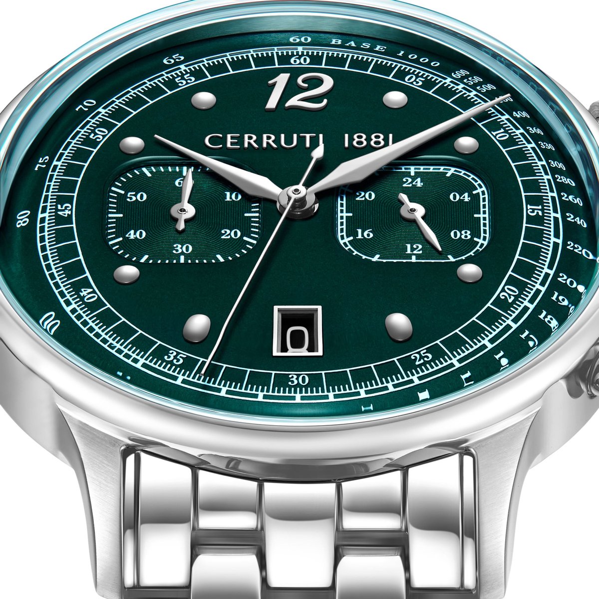 Chronograaf Dervio Green - Silver