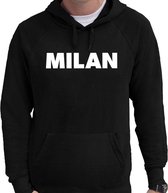 Milan/wereldstad Milaan hoodie zwart heren L