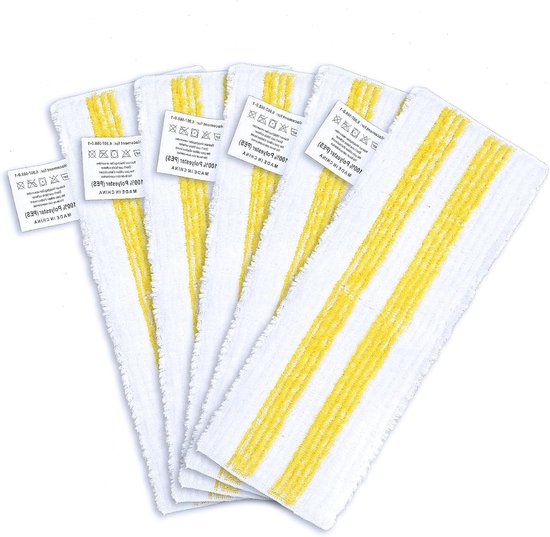 5 pièces adaptées aux buses de nettoyeur vapeur Kärcher EasyFix - Accessoires pour nettoyeur vapeur - Kit de remplacement pour chiffons en microfibre Kärcher EasyFix SC 1, SC 2, SC 3, SC 4, SC 5 - pour tous les sols