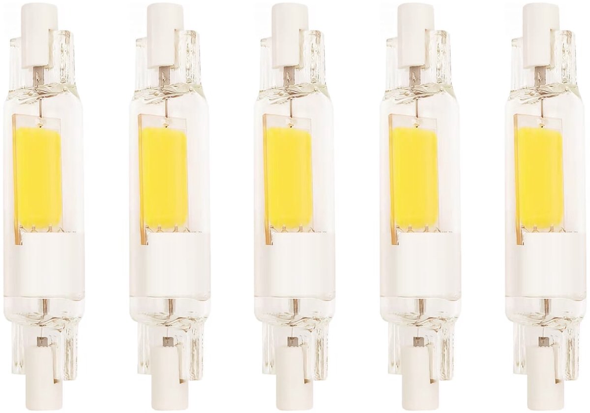 OE Lightning R7s LED Lamp 78mm 4W - Warm Wit - 450 Lumen - Staaflamp - Vervangt 40W - 5 stuks