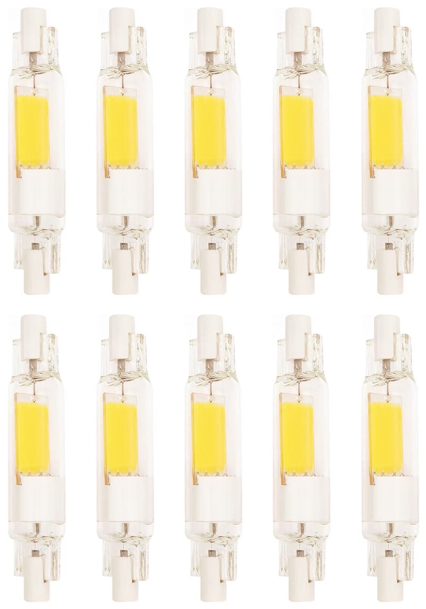 OE Lightning R7s LED Lamp 78mm 4W - Warm Wit - 450 Lumen - Staaflamp - Vervangt 40W - 10 stuks
