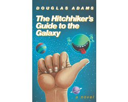 Omslag van The Hitchhiker's Guide to the Galaxy