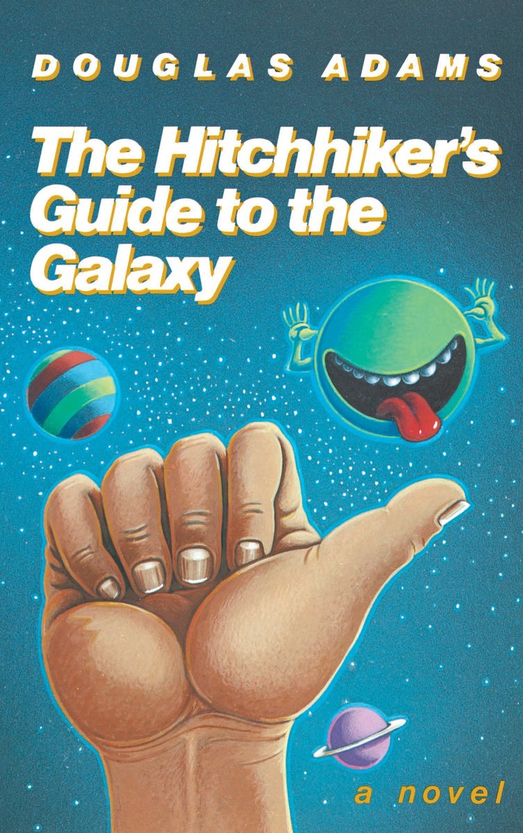 Omslag van The Hitchhiker's Guide to the Galaxy