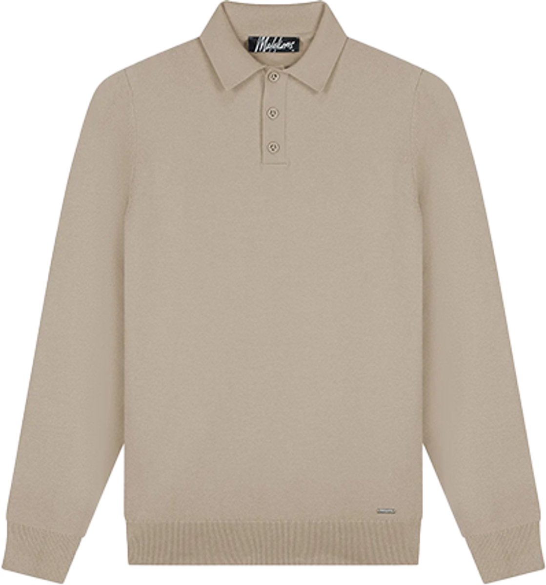 Malelions Knitted Long Sleeve Polo