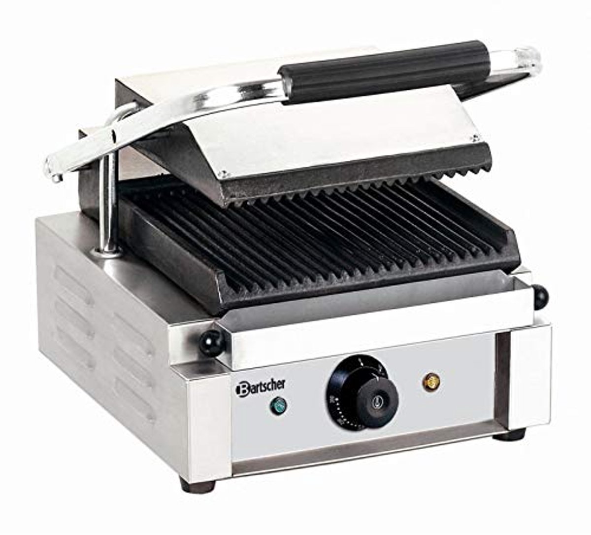 Contactgrill met groeven voor Panini en snacks