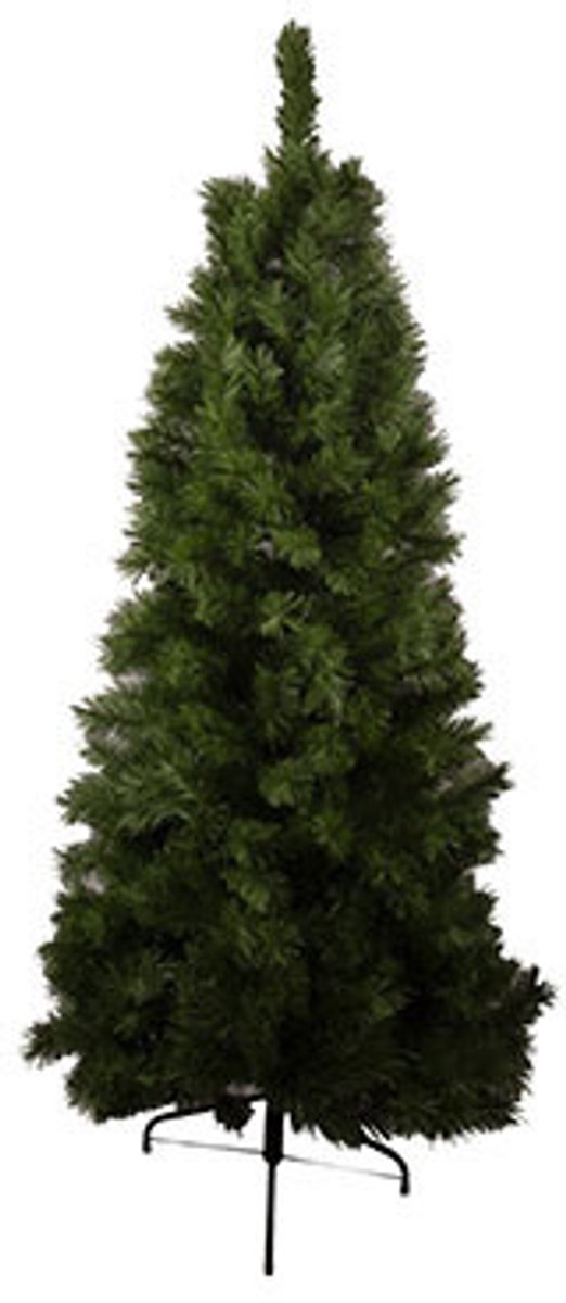 Kerstboom Alaskan H120cm van Cosy @ Home in groen met realistische takken en sneeuwachtige afwerking.
