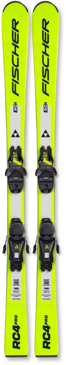 Fischer RC4 Pro + FS 7 Ca JRS – Wintersport Ski Ski’s Creme