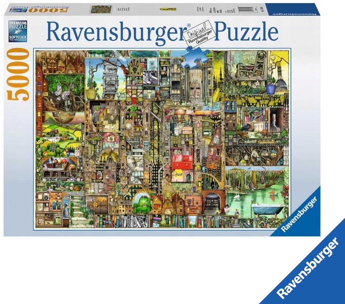 Ravensburger Premium Puzzel 5000 Stukjes: Adembenemende Stad