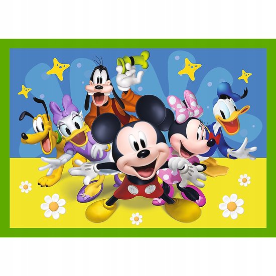 Mickey Mouse Puzzel "4 in 1" - Vrienden van Disney | bol