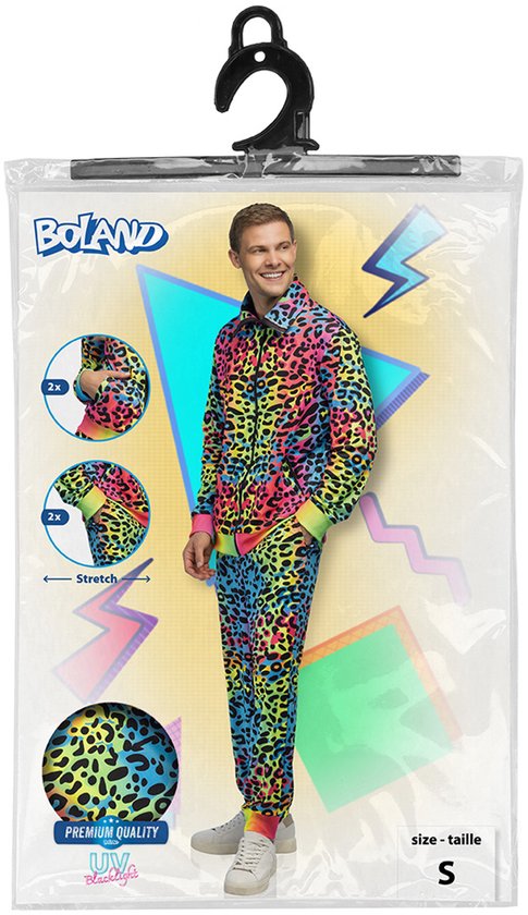 Boland Trainingspak Street Art dude UV (L) - Volwassenen - - 80s - 90s - foute party - grappig