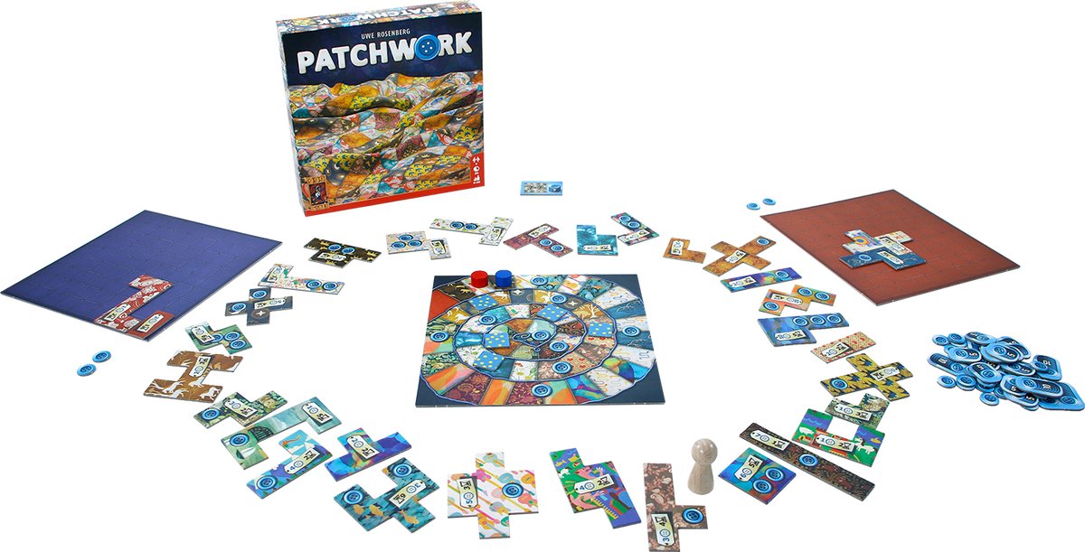 999 Games - Patchwork - Twee speler spel - Uitdagende puzzel voor 2! - Door de eenvoudige spelregels in combinatie met tactische uitdaging is Patchwork leuk voor iedereen! — afbeelding 5