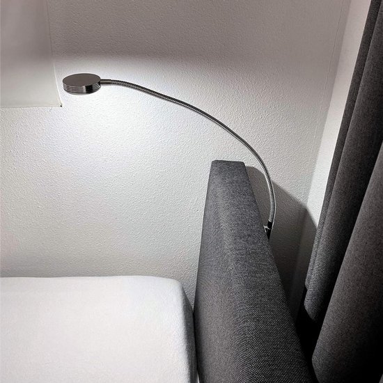 Bedlampjes Hoofdbord - Leeslampjes - Bedlamp Slaapkamer Volwassenen - Zilver van LED Lovers — afbeelding 3