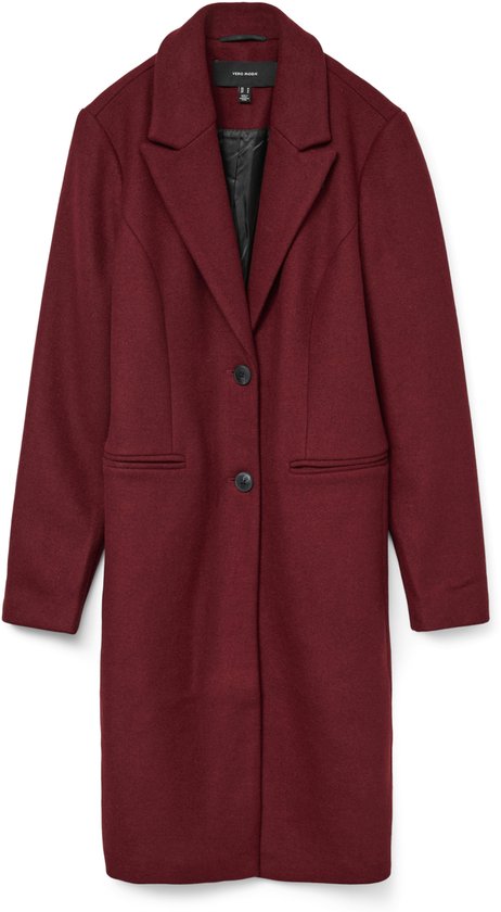 Veste Vero Moda Vmblaza Long Coat Ga Boo 10267495 Syrah Femme Taille - M