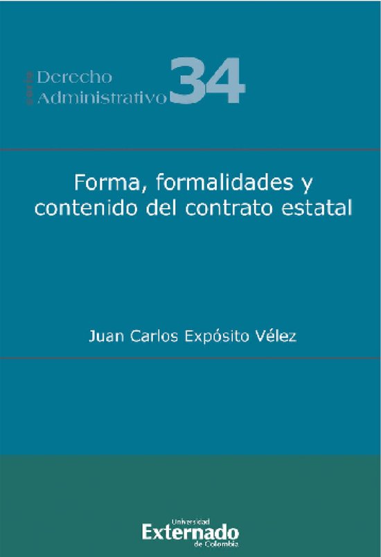 Forma, formalidades y contenido del contrato estatal - cover