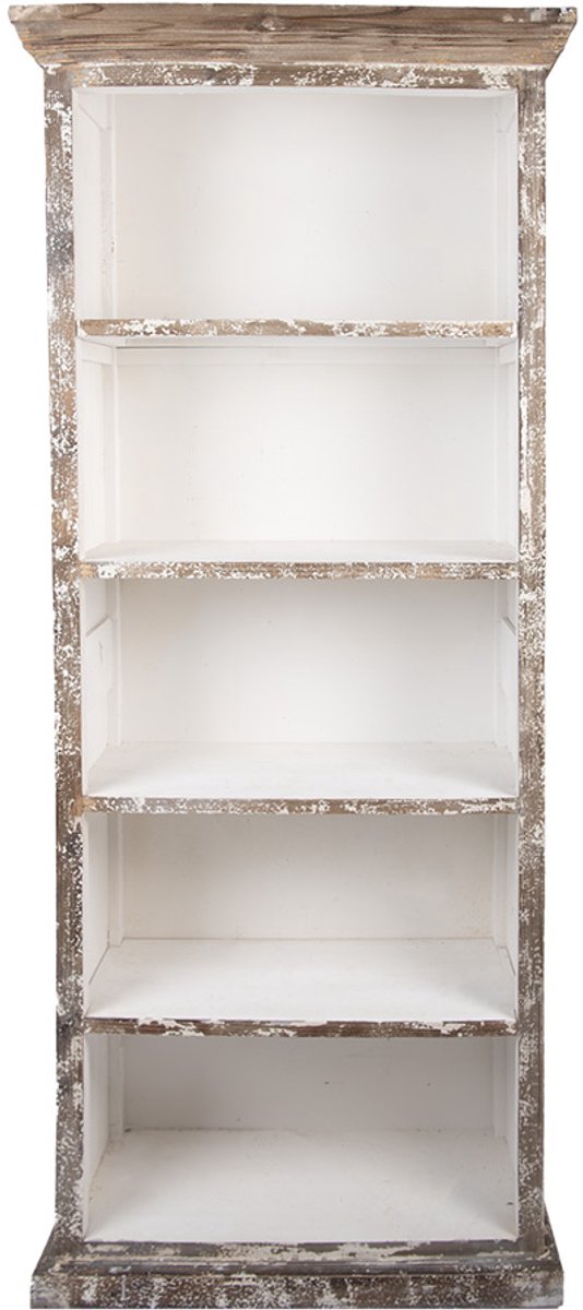 Clayre & Eef Kast 80x36x195 cm Bruin Beige Hout
