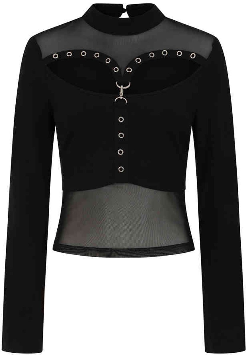 Banned - Cordelia Longsleeve top - M - Zwart