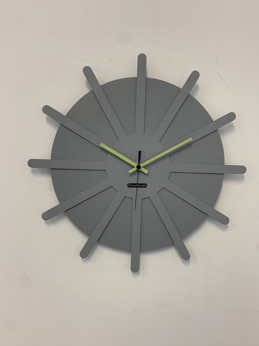 MOSACLOCK * ETOILE GRIS ** Wandklok Modern Industrieel Design **