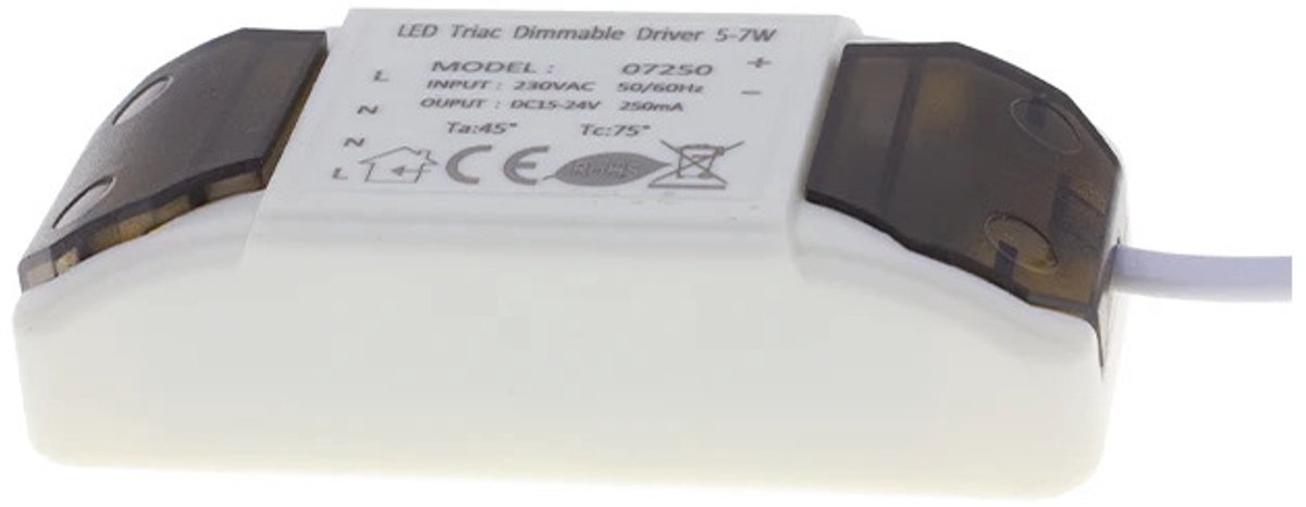 LED Inbouwspots Chroom - 6W – IP44 – 3000K - Dimbaar