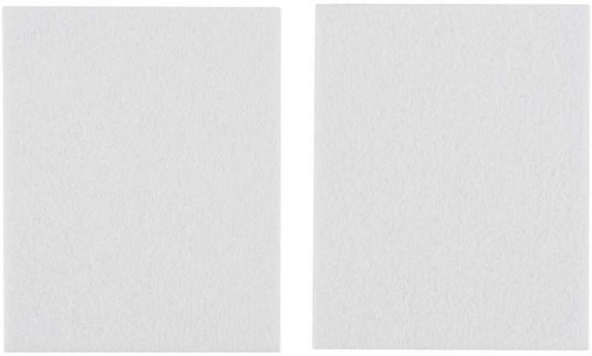 Zelfklevende viltjes rechthoek – Wit – 80 x 100 mm – 2 stuks