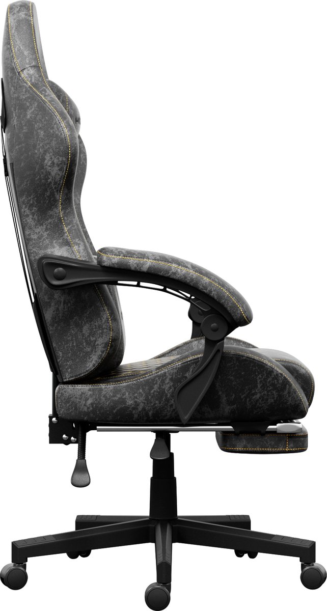 Afbeelding 3 van Gaming stoel - Gamestoel - Gaming Chair - Game stoel - Ergonomische - HICON® - Vittoria - Grijs
