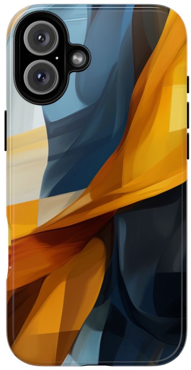 Abstracte Vloeiende Kleurenblokken – Telefoonhoesje Geschikt voor iPhone 16 Plus
