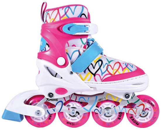 Nijdam inline skates 4 wielen - Maat 30-33 - Speelgoed | Buiten | Rolschaatsen