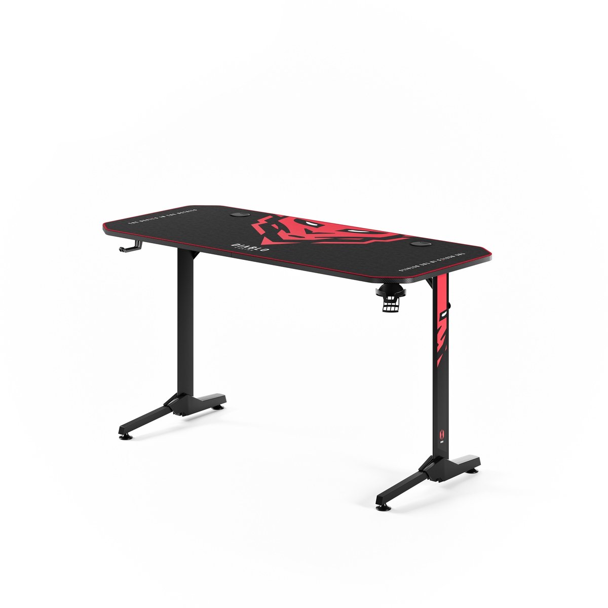 DIABLO CHAIRS - Gaming Bureau X-MATE 1400 met een bekerhouder - breedte 140cm - Zwart