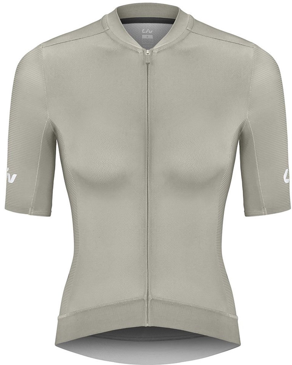 Liv Vantage Korte Mouw Wielertrui Beige L Vrouw
