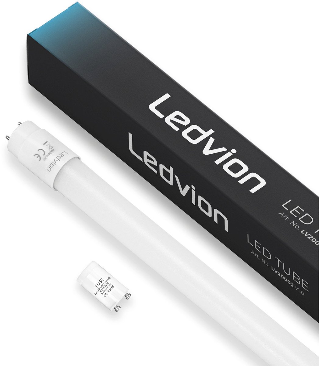 Ledvion - 25X LED Tube - 120CM - 12W - Neon - 6500K - 1920L - Koel Wit - Plafond & Homogeen Licht