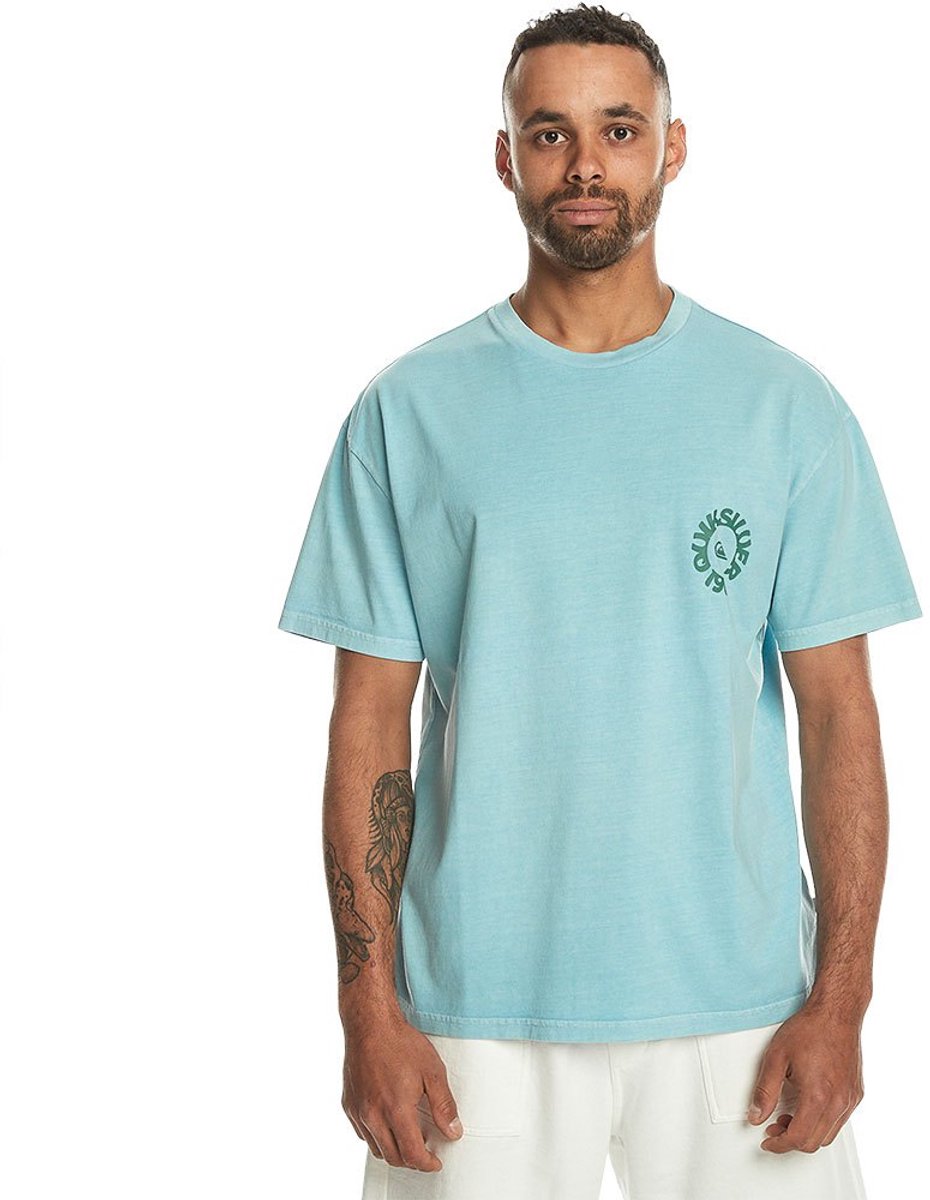 Quiksilver No Water Sucks T-shirt Met Korte Mouwen M Man Blauw